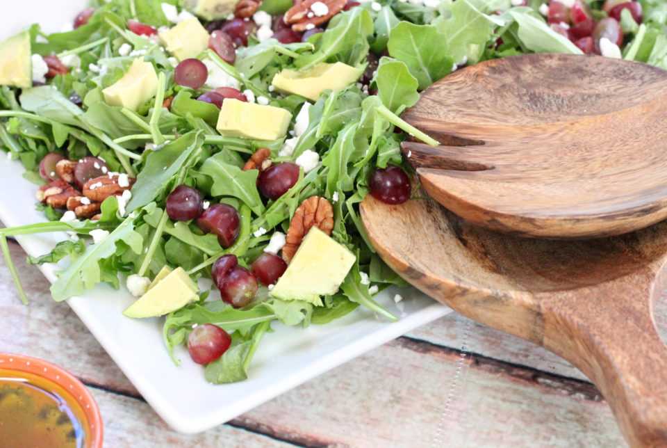 Recipe: Grape Avocado and Arugula Salad