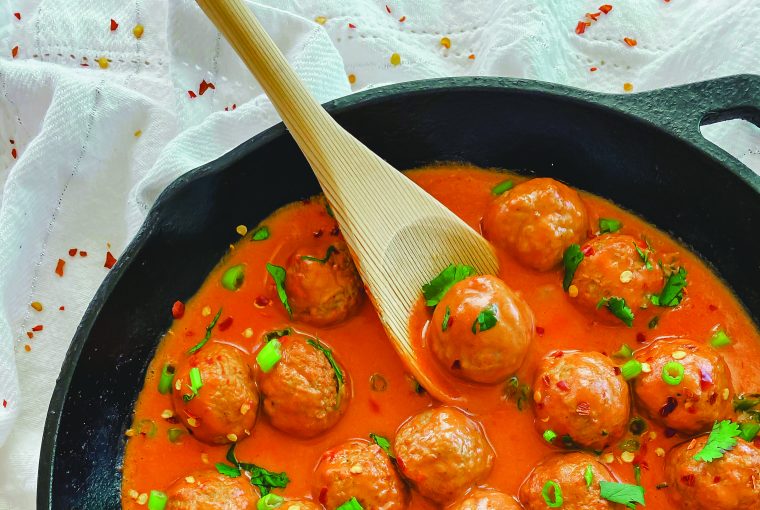 Thai Turkey Zucchini Meatballs